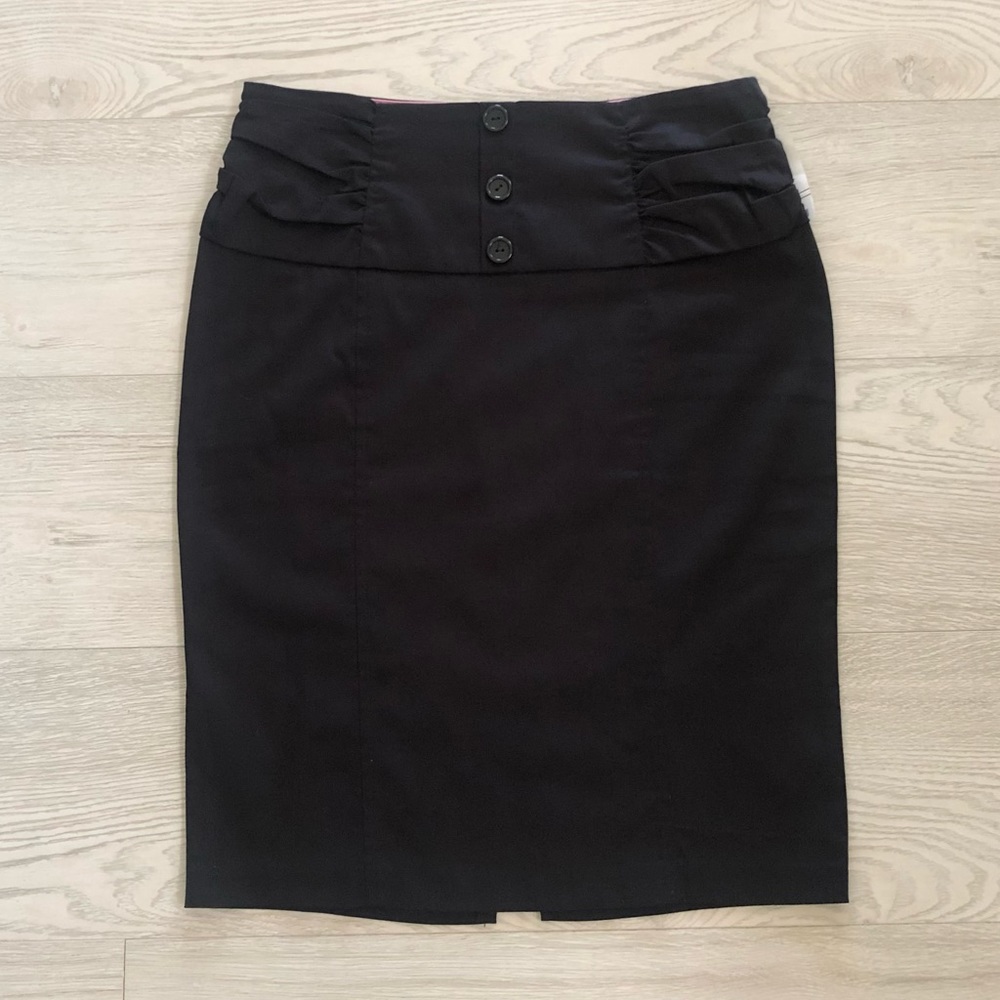 NWT Sensational Collections Black Pencil Skirt